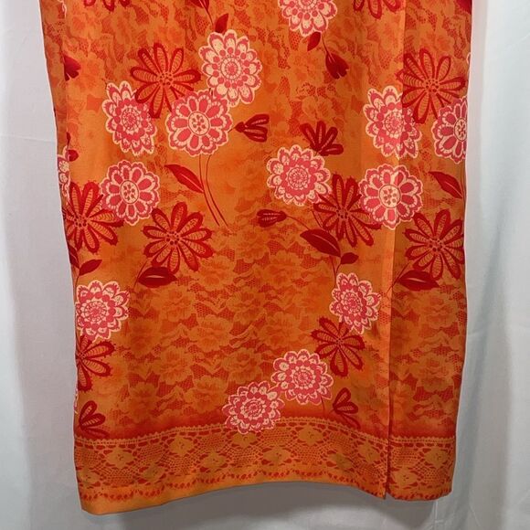K studio orange wrap skirt - Picture 2 of 9